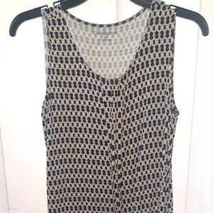 Sleeveless blouse by Croft and Barrow, 95% Rayon, 5% spandex